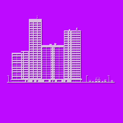 City Pink Square, par Xavier E. G. Dierick
